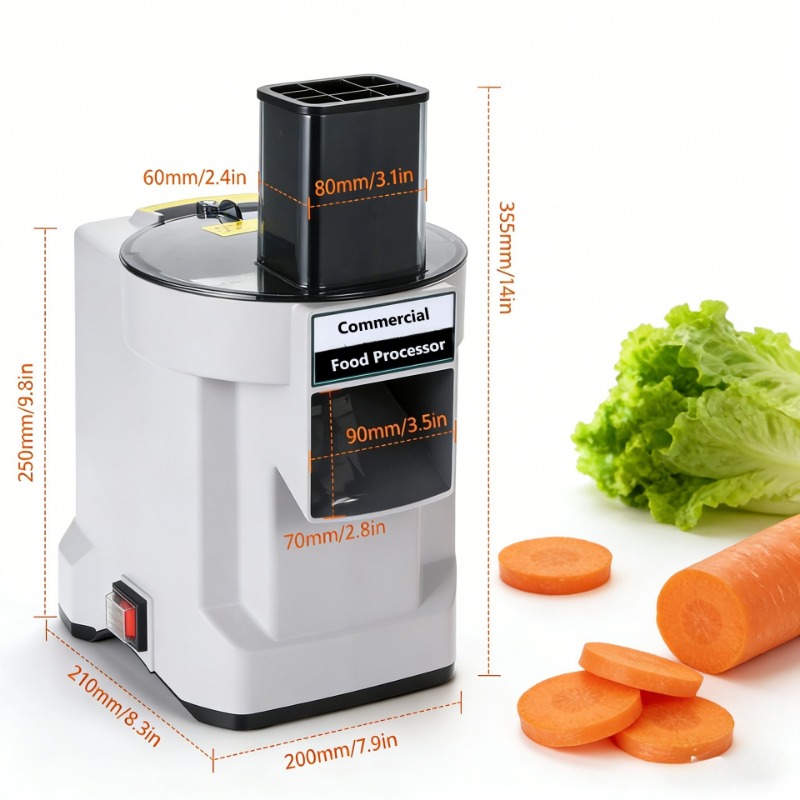Commercial Potato Peeler Machine - K8600 Ticari Doğrama Makinesi Beyaz 3'ü
