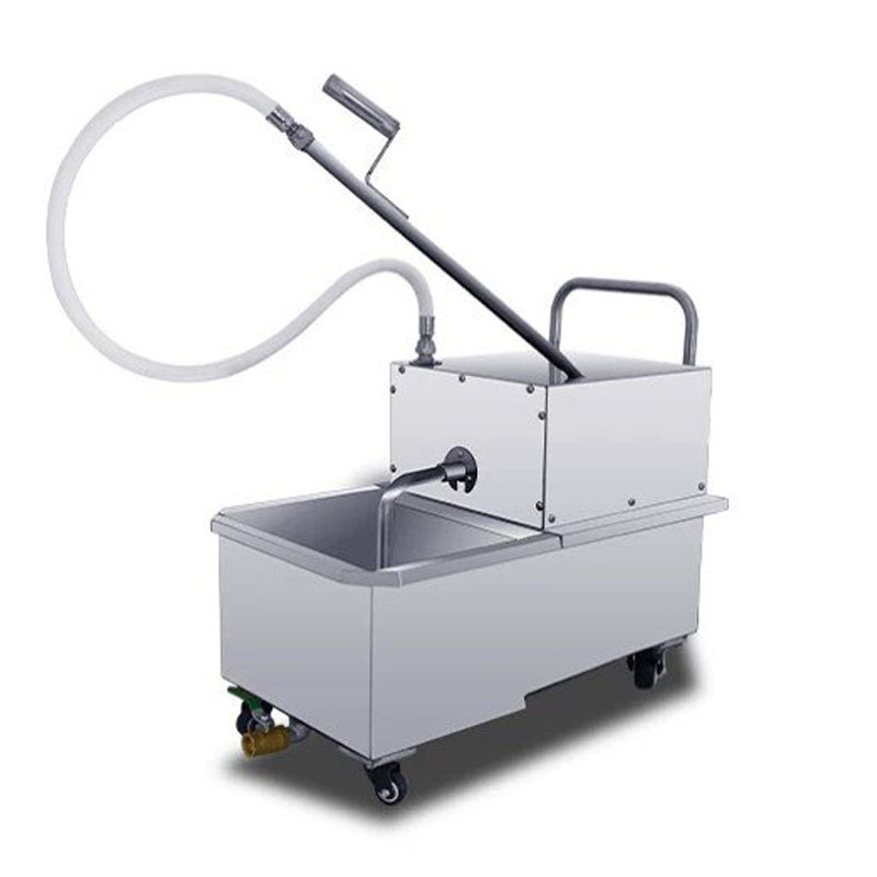 Fryer Oil Filtration Machine - Paslanmaz Çelik Mobil Yağ Filtre Arabası