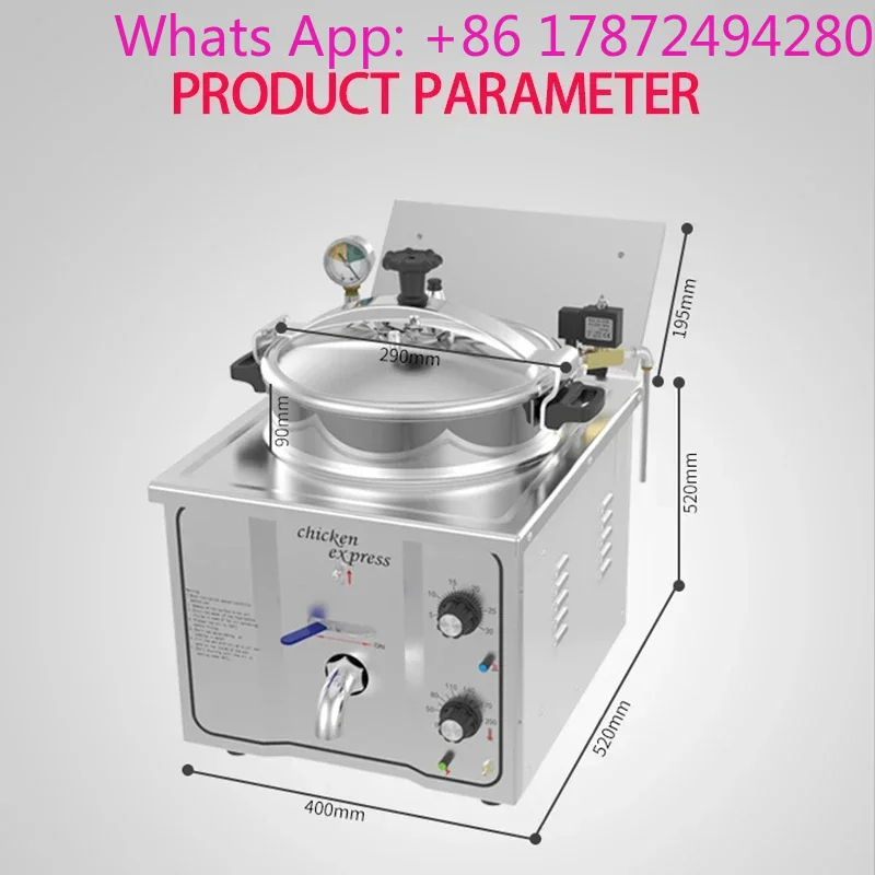 Pressure Fryer Commercial Chicken - Yüksek Basınçlı Kızarmış Tavuk Ticari Elektrikli
