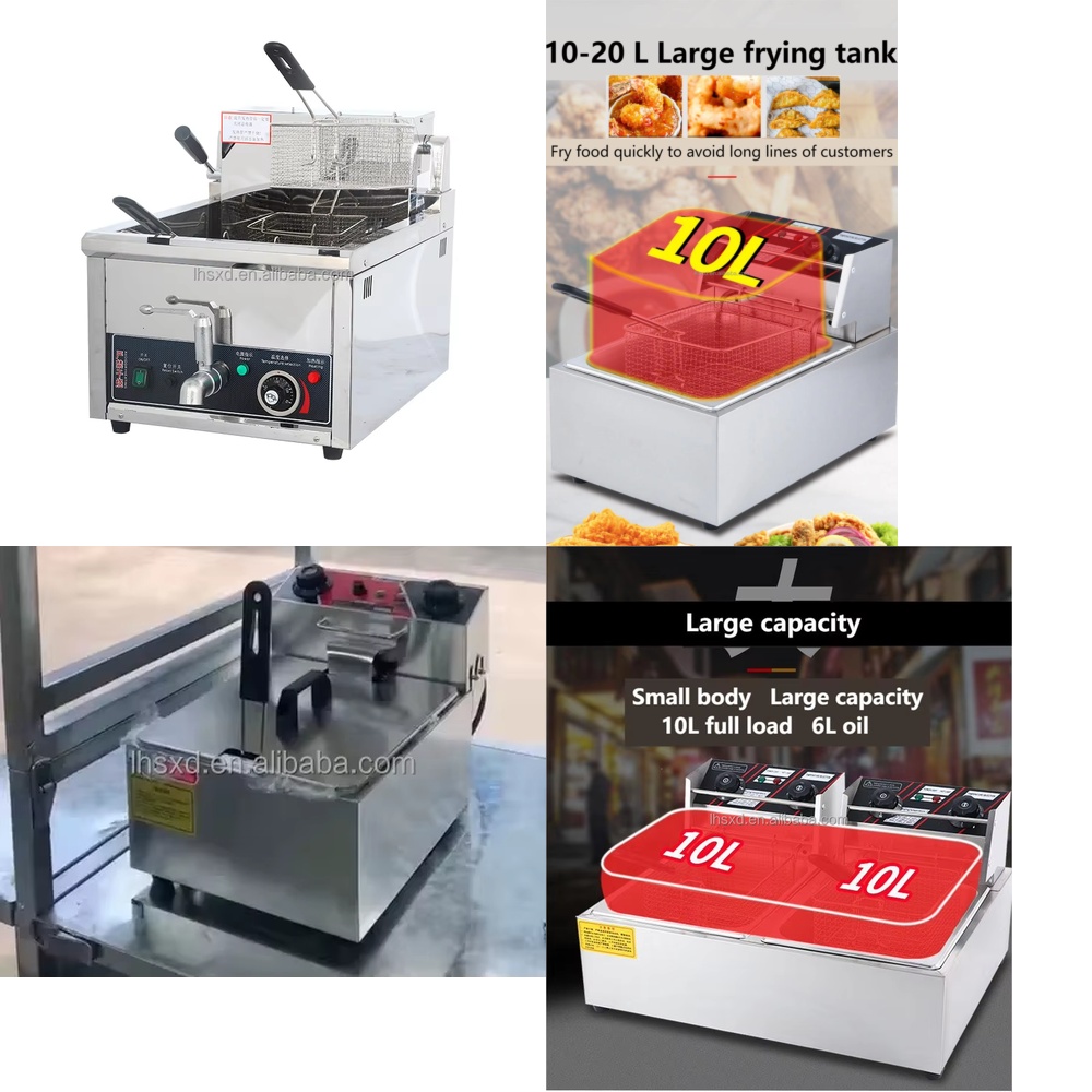 Electric Fryer Commercial 20L - Evde Kullanım İçin Ticari 20L Derin