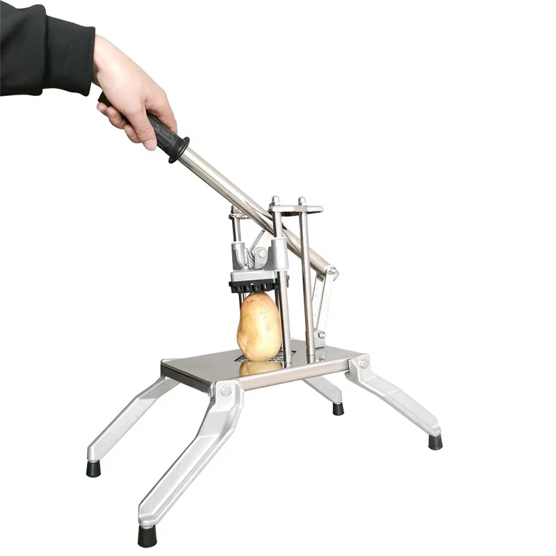 Commercial French Fry Cutter - Dalgalı Şekilli Patates Dilimleme Makinesi, Ev