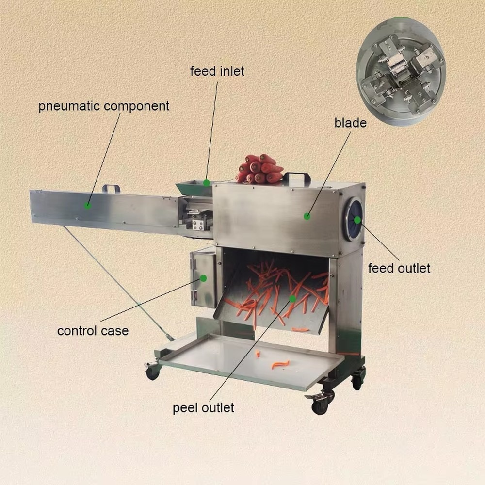 Commercial Potato Peeler Machine - Ticari Tip Elektrikli Havuç Soyma Makinesi,
