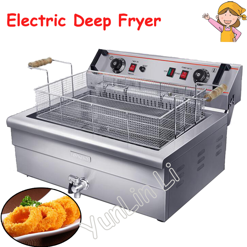 Electric Fryer Commercial 20L - 20L Elektrikli Fritöz Ticari Tek Tanklı