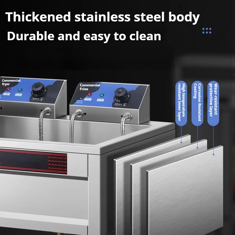 Commercial Donut Fryer Electric - Ticari Derin L 000W, Otomatik Sıcaklık