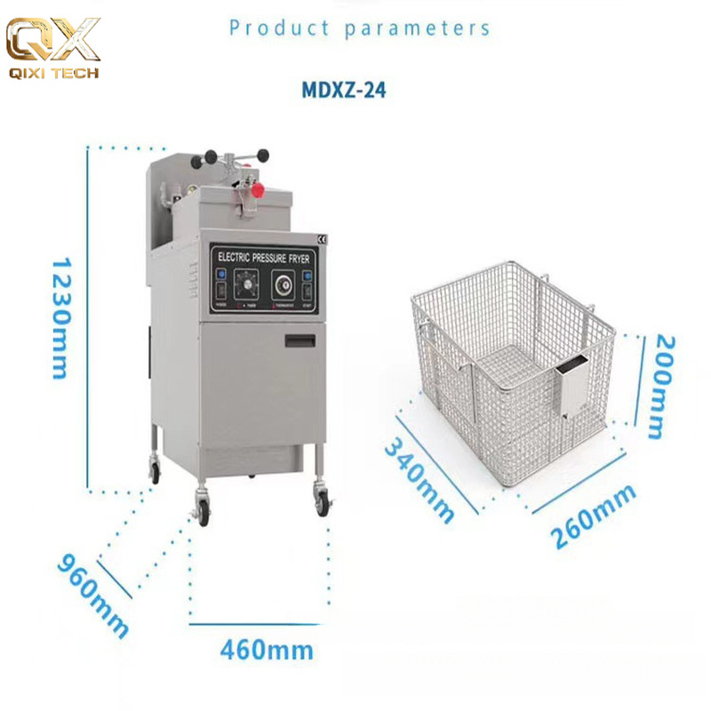 Pressure Fryer Commercial Chicken - Çift Isı Kaynaklı Amerikan Tipi Ticari