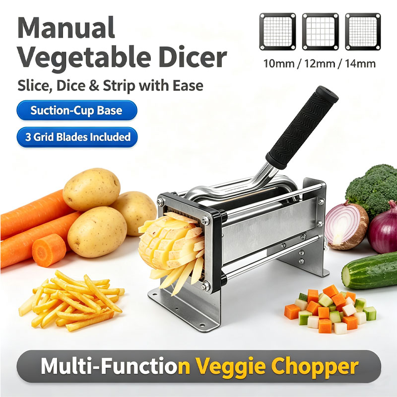 Commercial French Fry Cutter - Manuel Patates Kızartması Kesici Paslanmaz Çelik