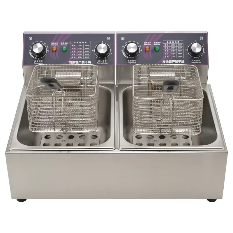 Restoran Mutfağı Çift Tanklı T - Countertop Deep Fryer With Timer incelemesi ve fiyatı