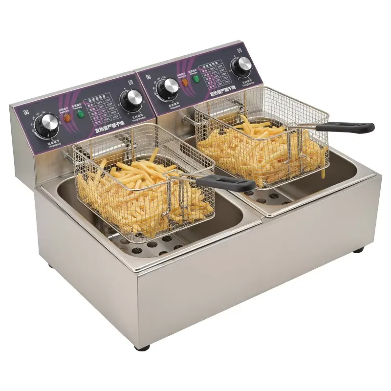 Restoran Mutfağı Çift Tanklı T - Countertop Deep Fryer With Timer incelemesi ve fiyatı