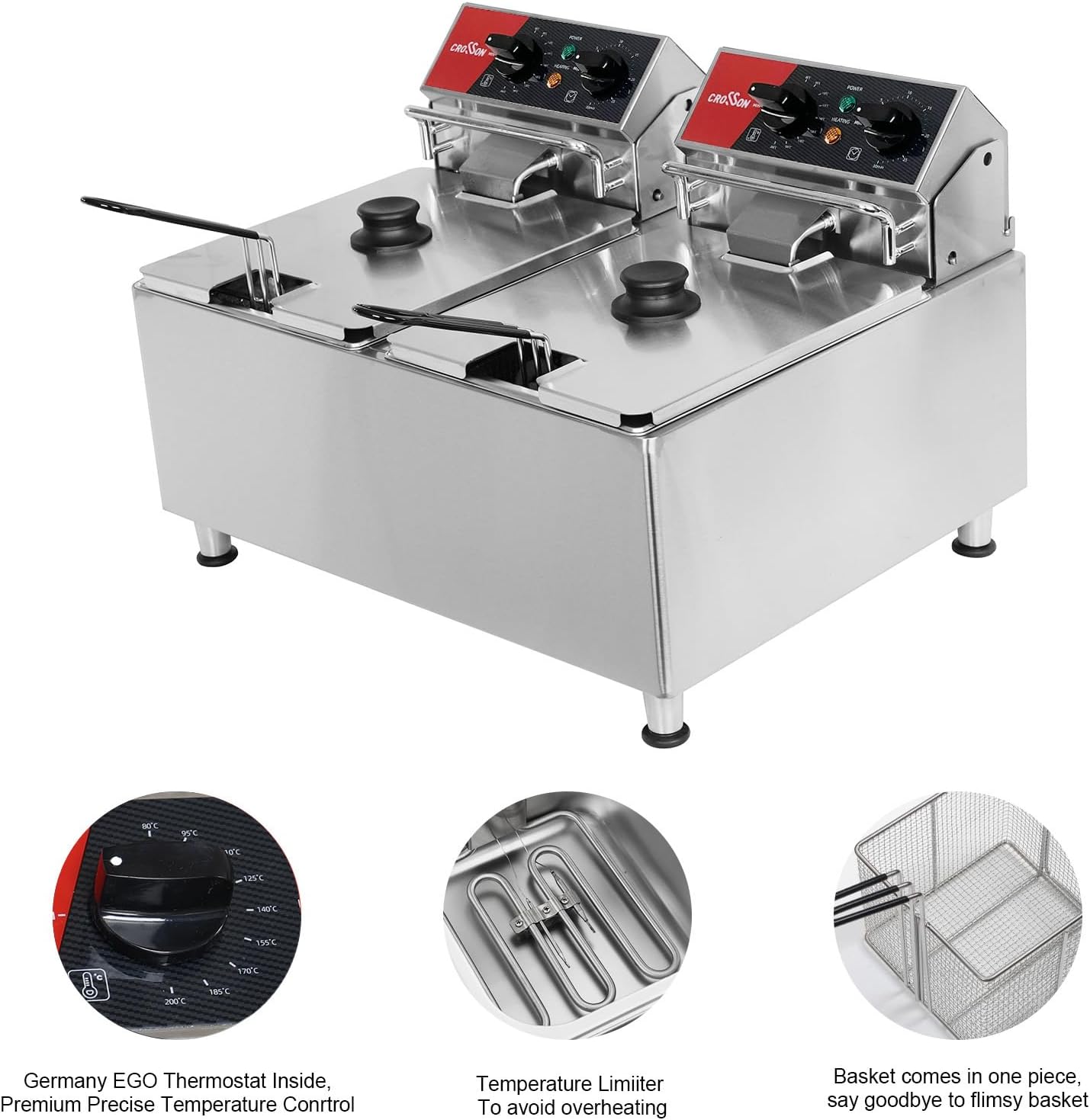 CF-30 16L Elektrikli Fritöz iç - Countertop Deep Fryer With Timer incelemesi ve fiyatı