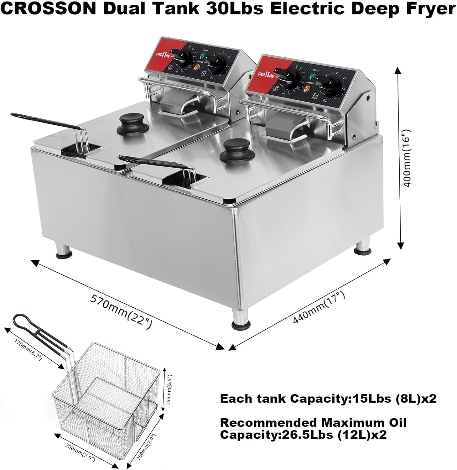 CF-30 16L Elektrikli Fritöz iç - Countertop Deep Fryer With Timer incelemesi ve fiyatı