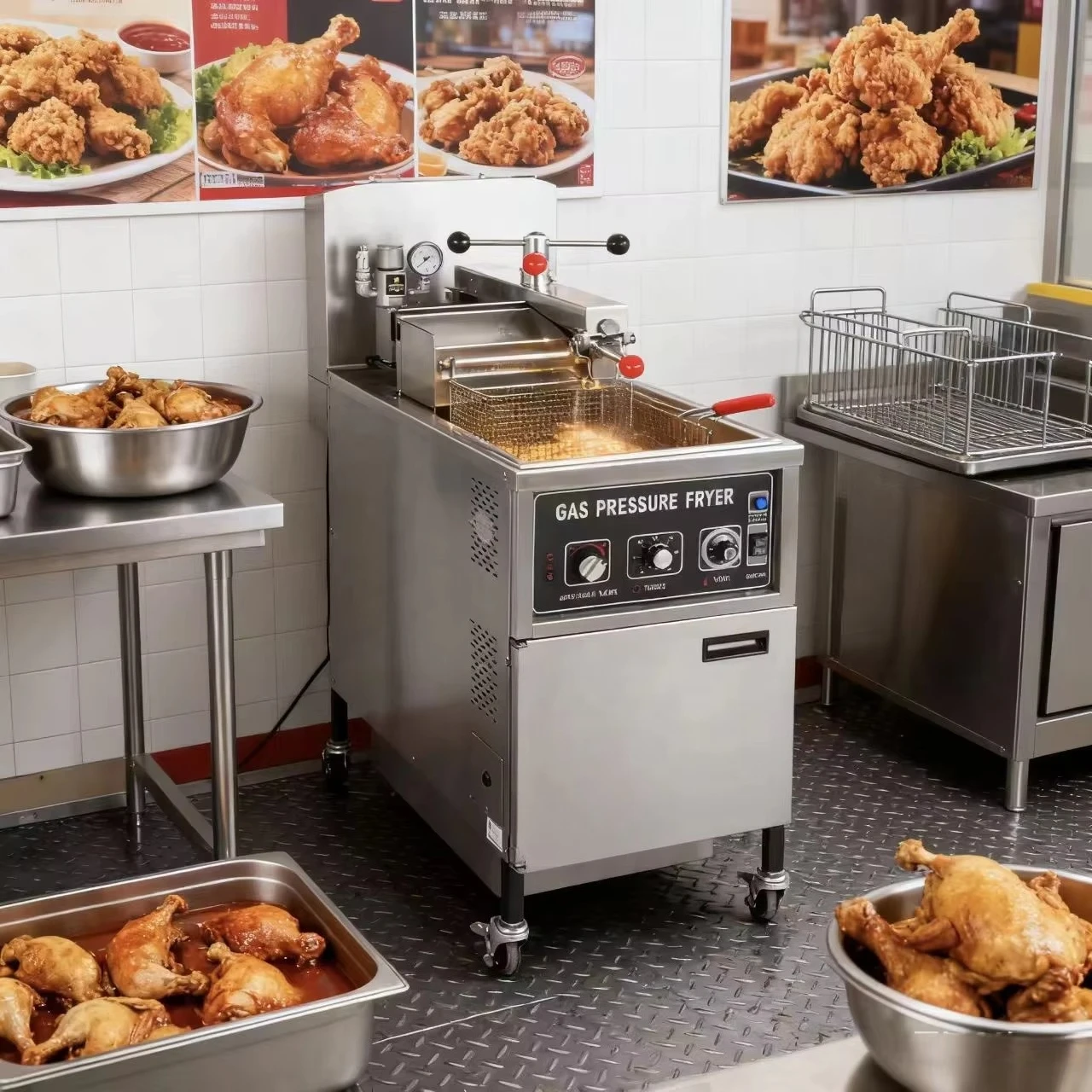 25L Ticari Manuel Kontrollü Ba - Pressure Fryer Commercial Chicken incelemesi ve fiyatı
