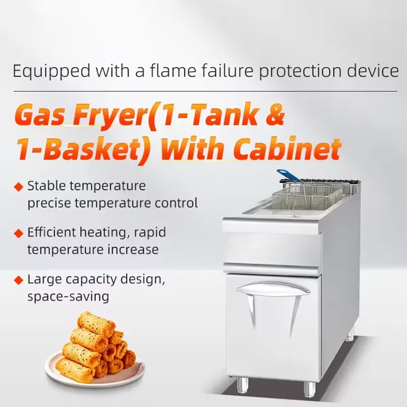 Restoran Mutfakları İçin Dolap - Commercial Gas Deep Fryer Propane incelemesi ve fiyatı
