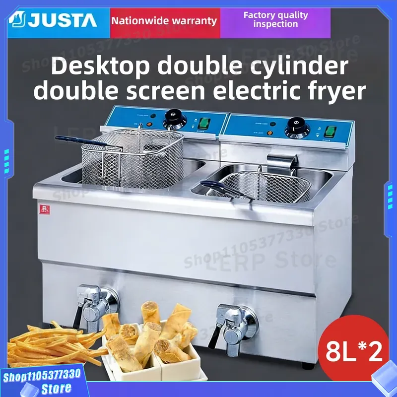 Elektrikli Fritöz 12L Çift Tan - Commercial Deep Fryer Double Tank 12L incelemesi ve fiyatı