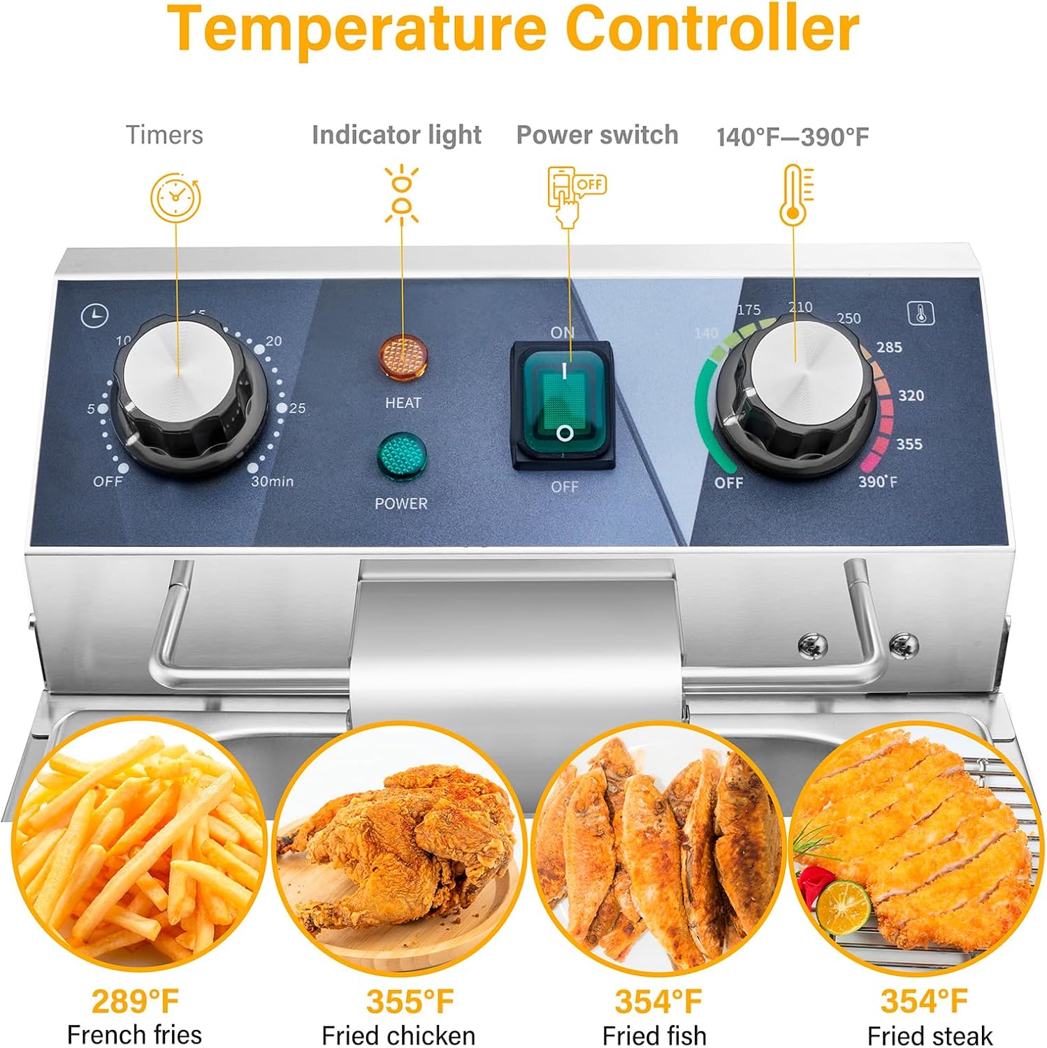 Elektrikli Fritöz - 13L 13.7QT - Fryer Basket Commercial Stainless incelemesi ve fiyatı