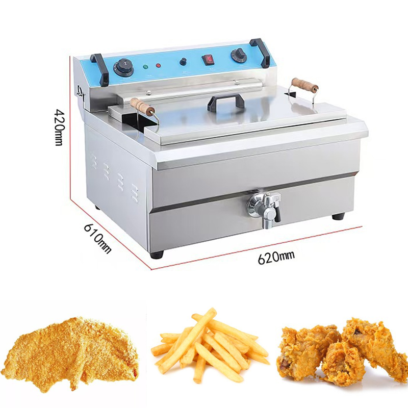 20L Tek Tanklı Ticari Paslanma - Electric Fryer Commercial 20L incelemesi ve fiyatı