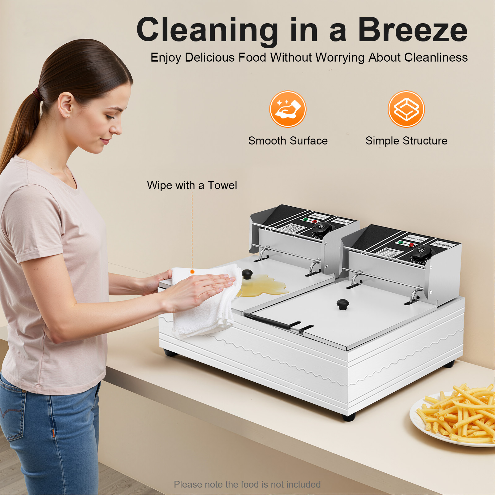 Çift Hazneli Elektrikli Derin  - Fryer Basket Commercial Stainless incelemesi ve fiyatı