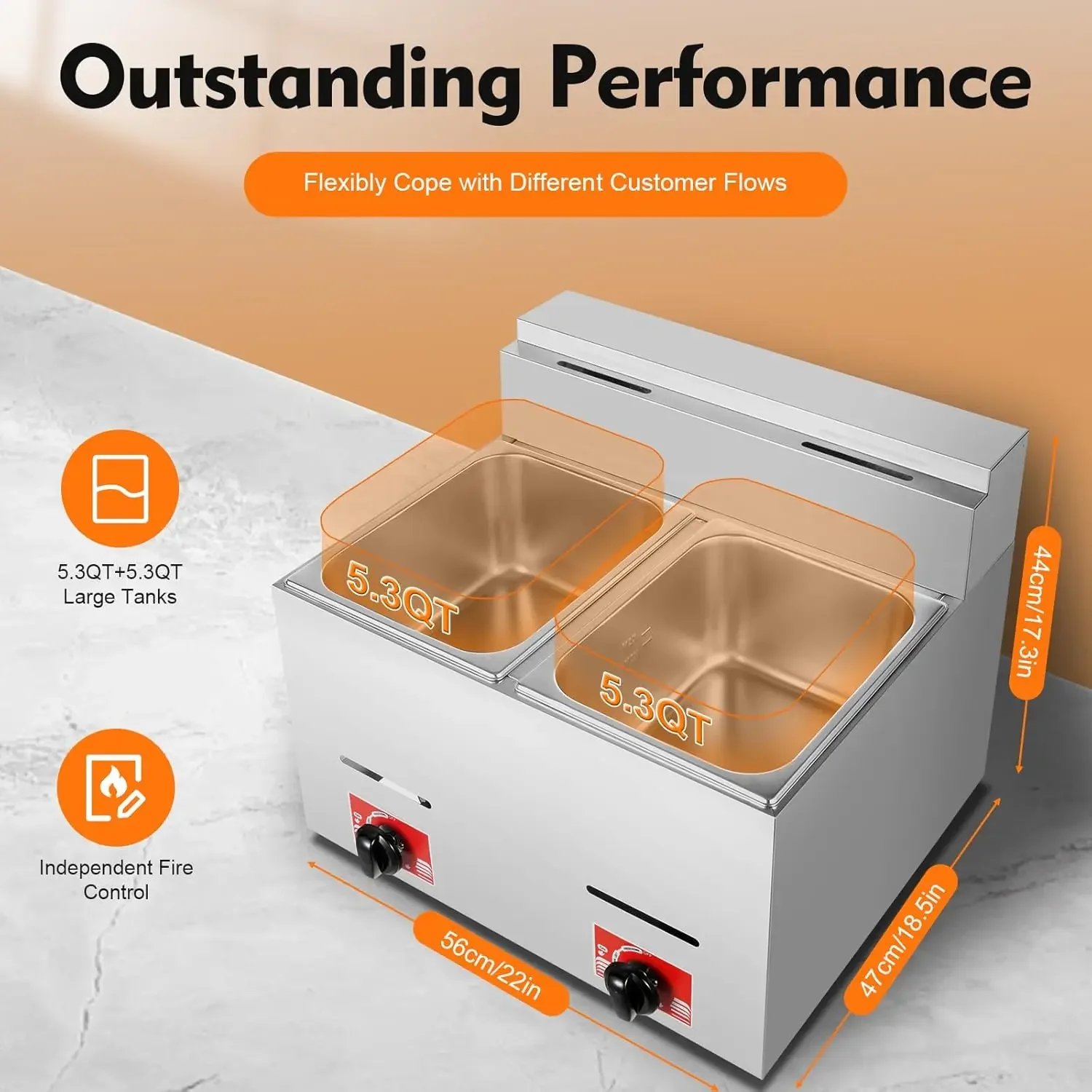 Ticari Gazlı Derin Fritöz, Tez - Commercial Gas Deep Fryer Propane incelemesi ve fiyatı