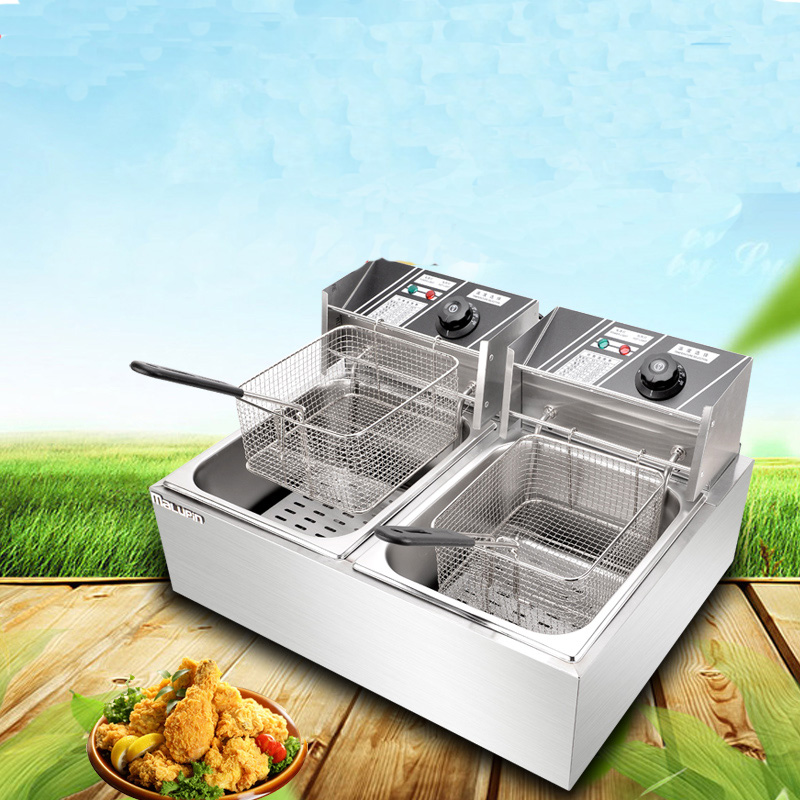 2 Tanklı Fritöz Sepetli Elektr - Fryer Basket Commercial Stainless incelemesi ve fiyatı
