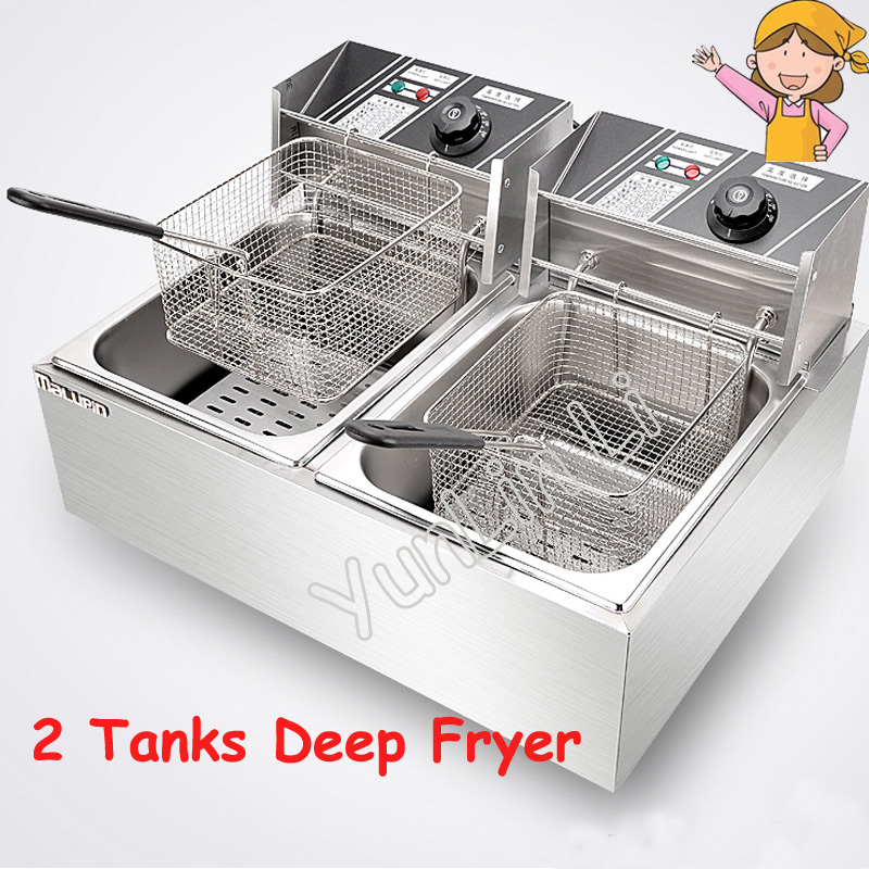 2 Tanklı Fritöz Sepetli Elektr - Fryer Basket Commercial Stainless incelemesi ve fiyatı