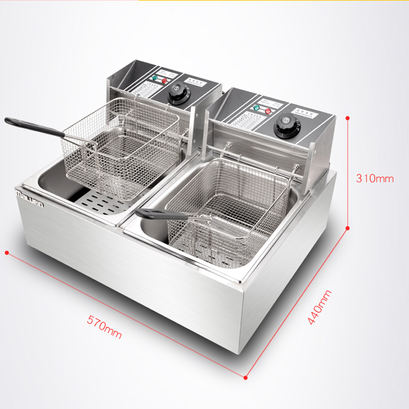 2 Tanklı Fritöz Sepetli Elektr - Fryer Basket Commercial Stainless incelemesi ve fiyatı
