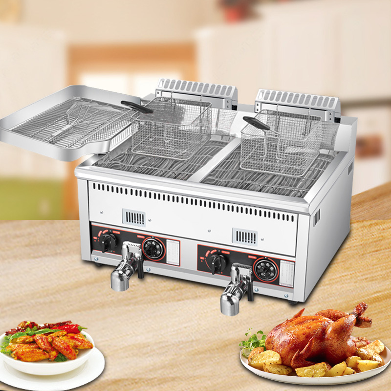 12L+12L Çok Satan Patates Cips - Commercial Gas Deep Fryer Propane incelemesi ve fiyatı