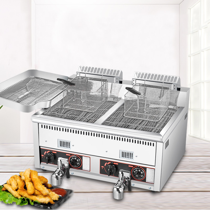 12L+12L Çok Satan Patates Cips - Commercial Gas Deep Fryer Propane incelemesi ve fiyatı