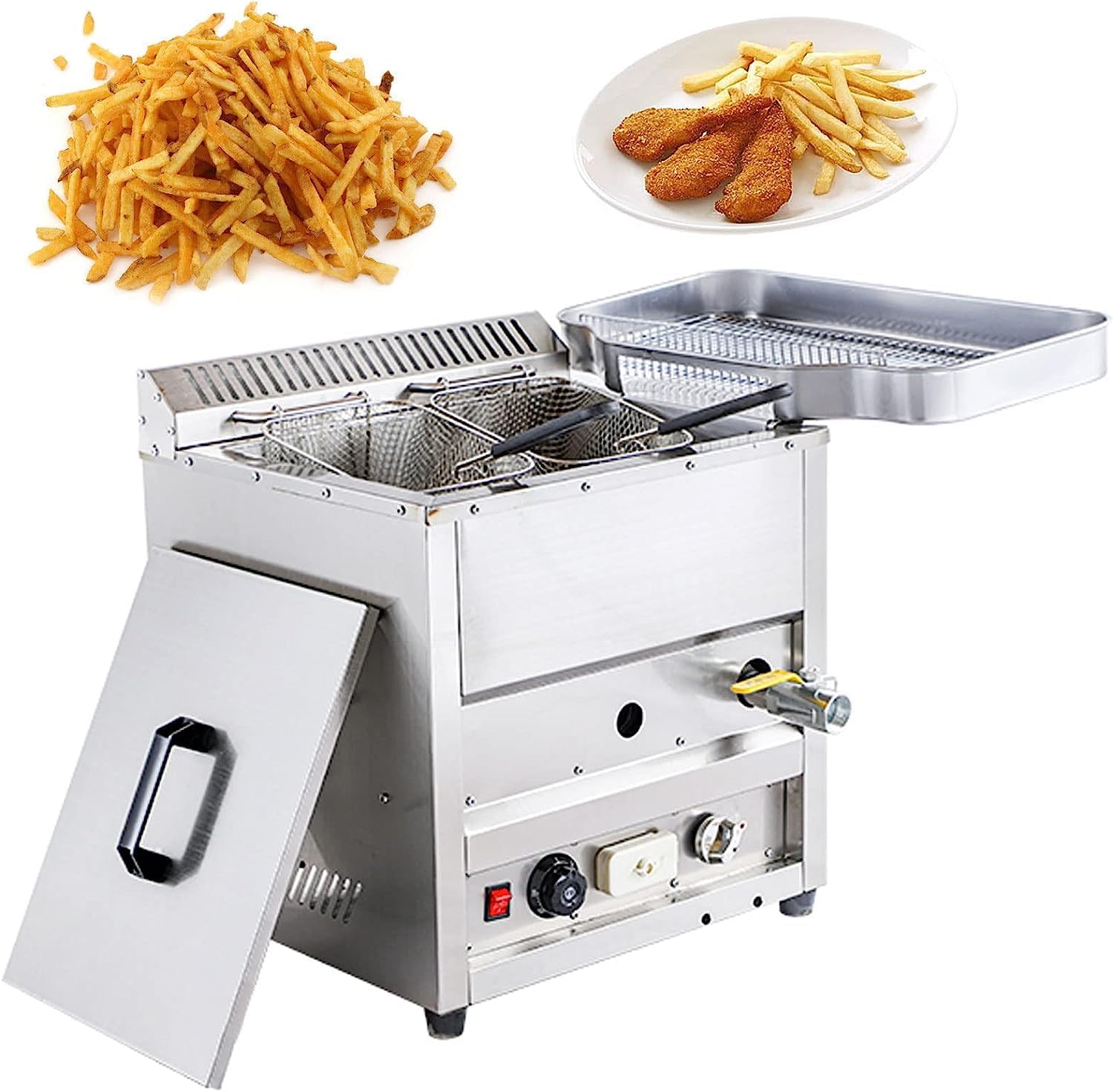 Ticari Gazlı Derin Kızartma Ma - Commercial Gas Deep Fryer Propane incelemesi ve fiyatı