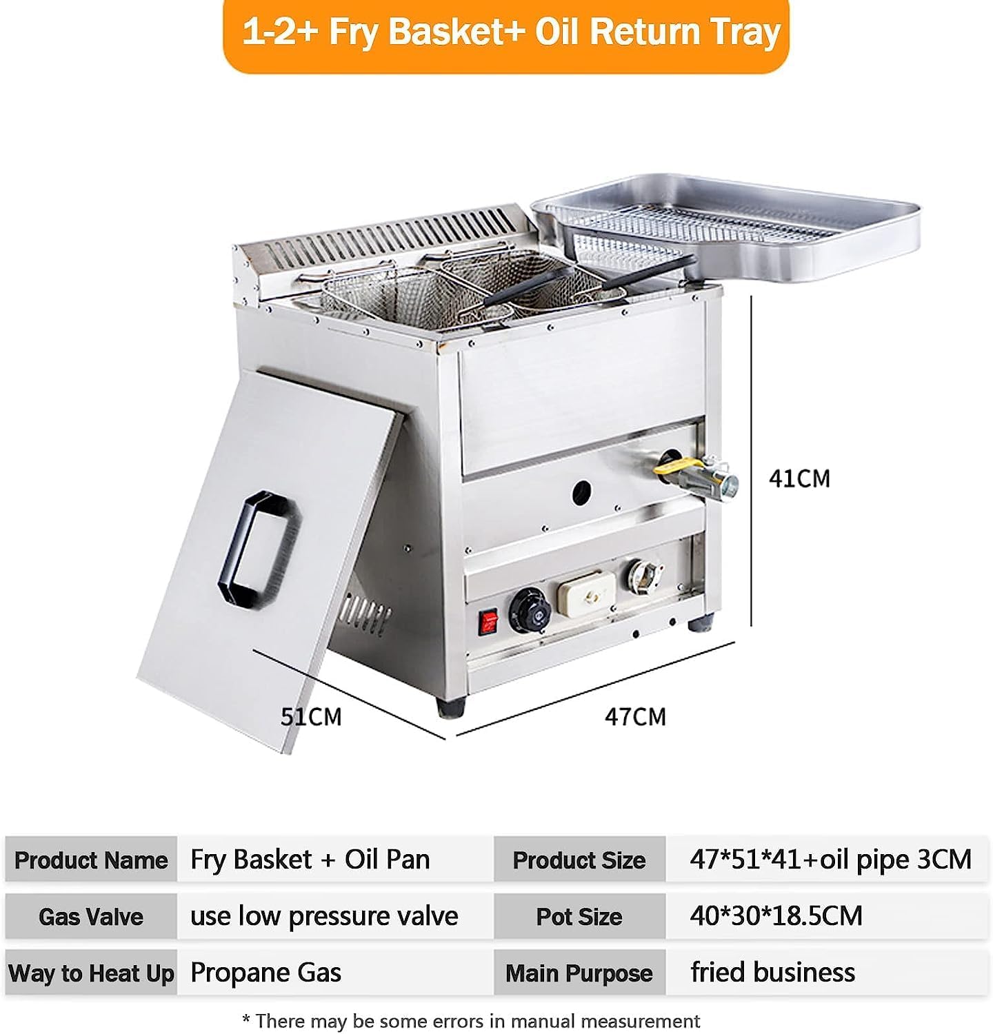 Ticari Gazlı Derin Kızartma Ma - Commercial Gas Deep Fryer Propane incelemesi ve fiyatı