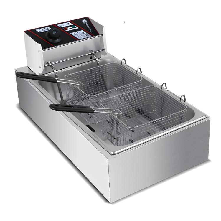 Ağır Hizmet Tipi Elektrikli Fr - Commercial Deep Fryer Double Tank 12L incelemesi ve fiyatı