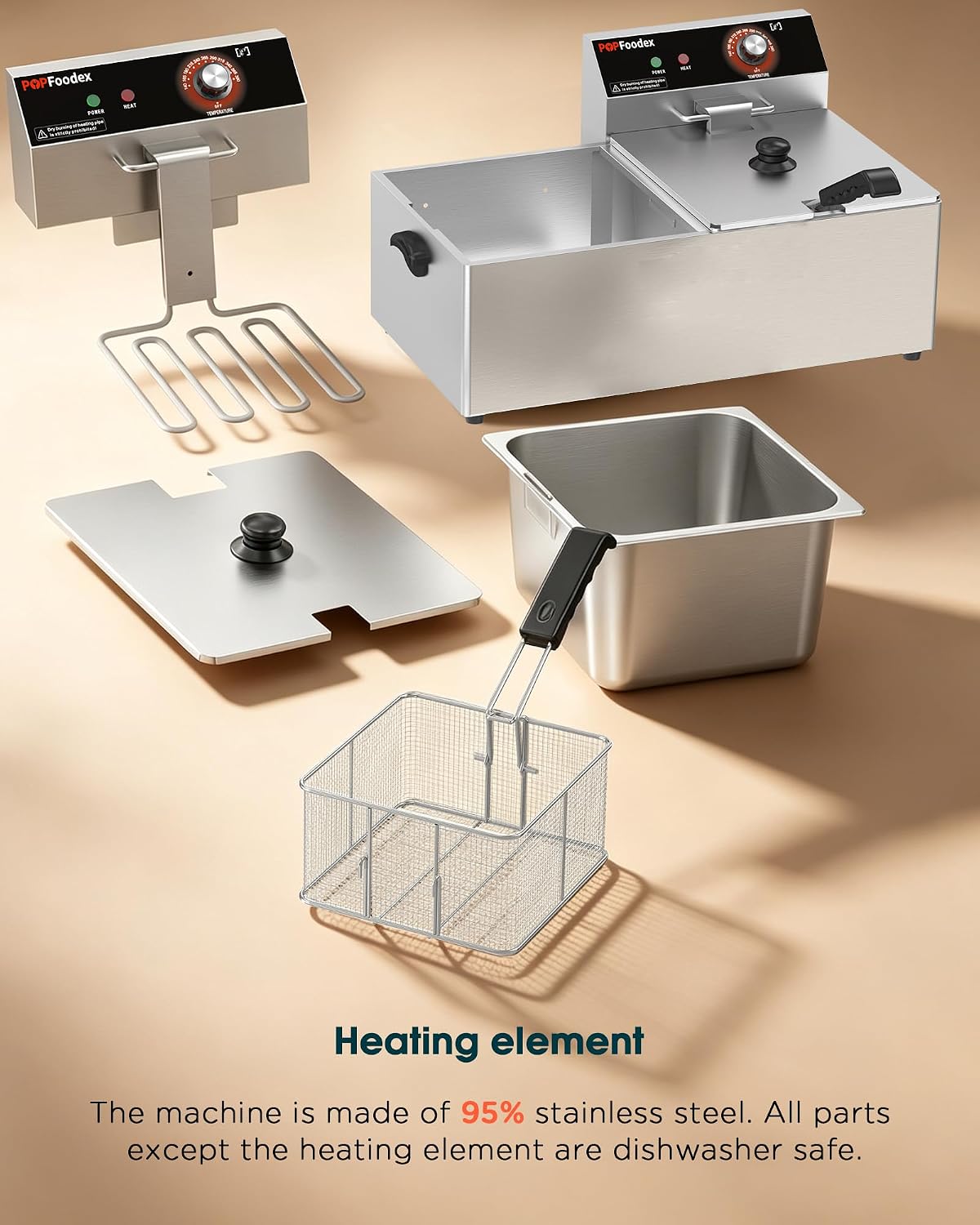 Ticari Kullanıma Uygun Derin F - Fryer Basket Commercial Stainless incelemesi ve fiyatı
