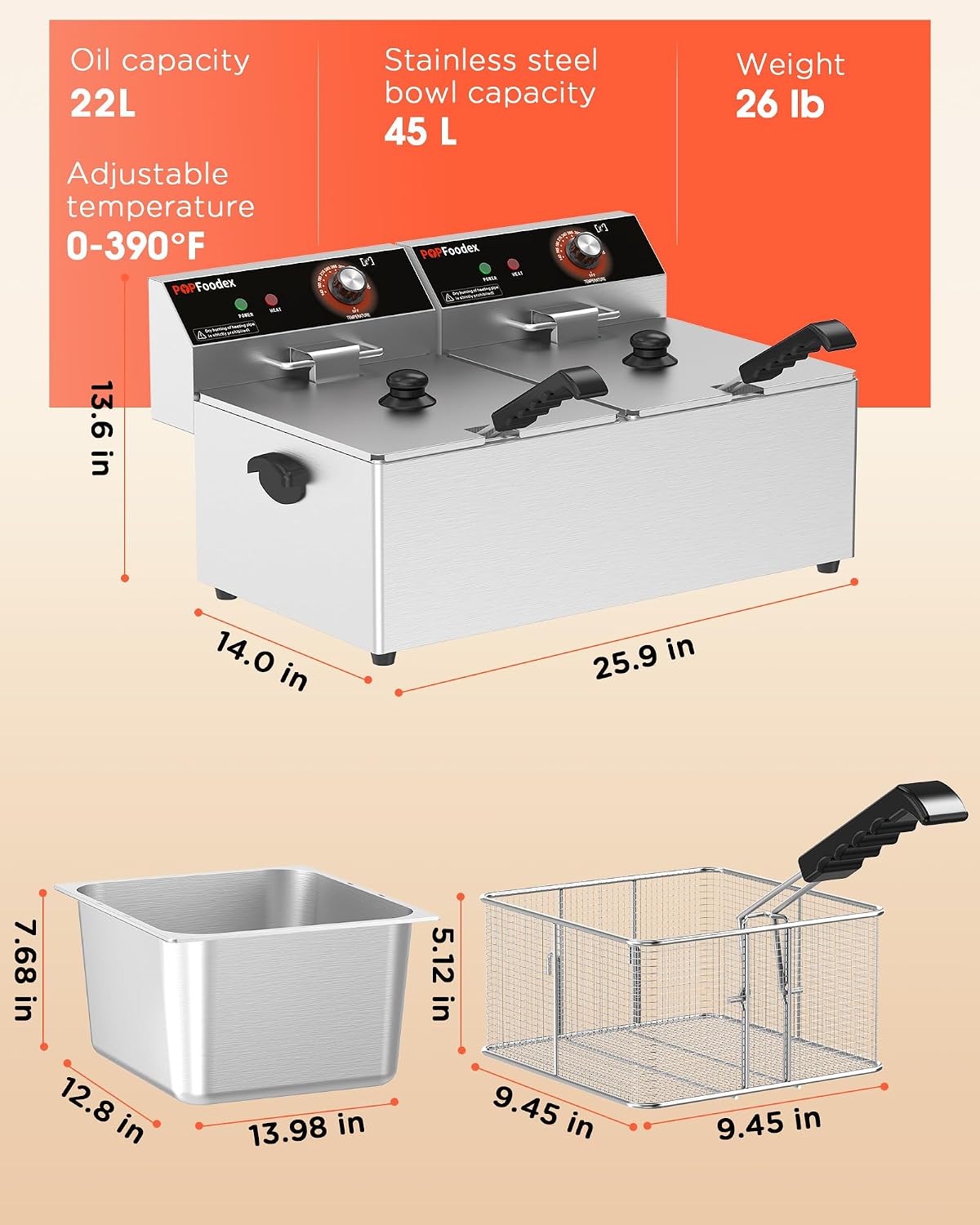 Ticari Kullanıma Uygun Derin F - Fryer Basket Commercial Stainless incelemesi ve fiyatı