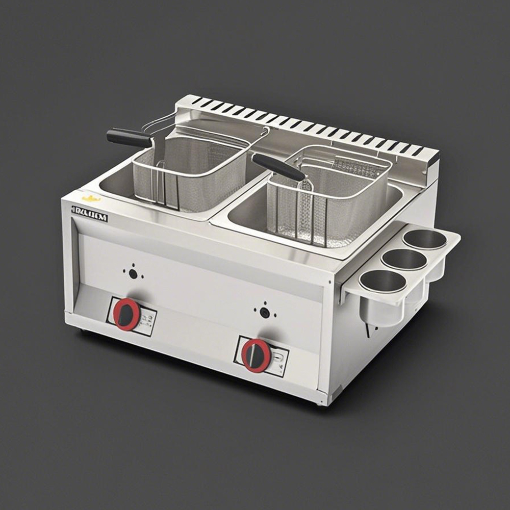 Propan Gazlı Fritöz Üç Tanklı  - Commercial Gas Deep Fryer Propane incelemesi ve fiyatı