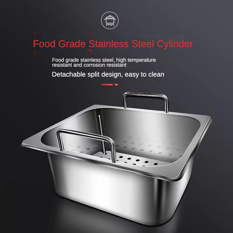 Yüksek kaliteli 20L 2 kutu 2 s - Electric Fryer Commercial 20L incelemesi ve fiyatı