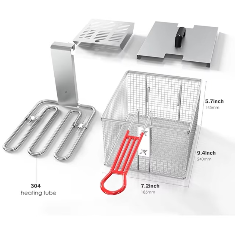 Sepetli ve Kapaklı Elektrikli  - Countertop Deep Fryer With Timer incelemesi ve fiyatı