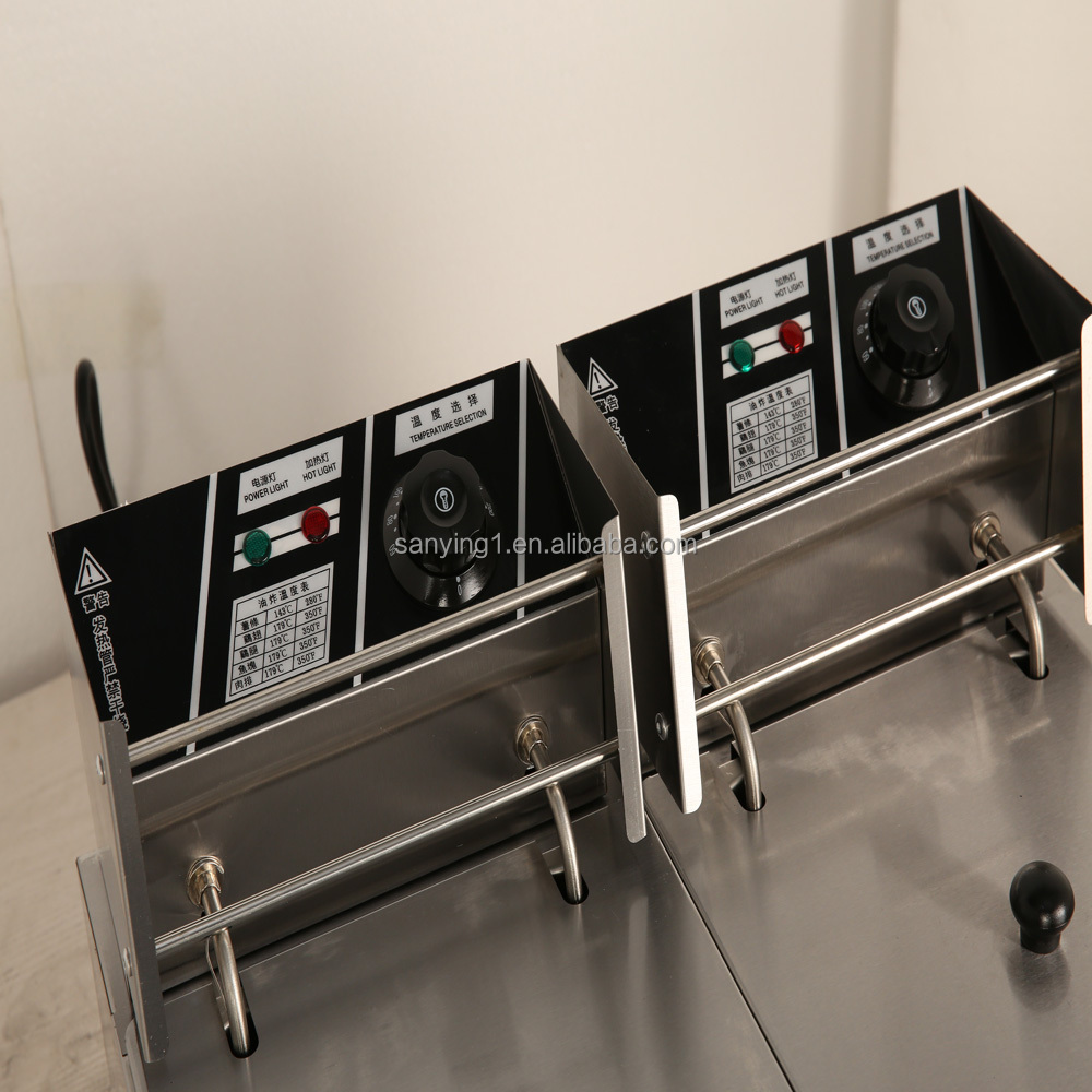 12L + 12L Çift Tanklı Elektrik - Commercial Deep Fryer Double Tank 12L incelemesi ve fiyatı