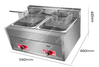 8L Sepetli ve Kapaklı Ticari L - Commercial Gas Deep Fryer Propane incelemesi ve fiyatı