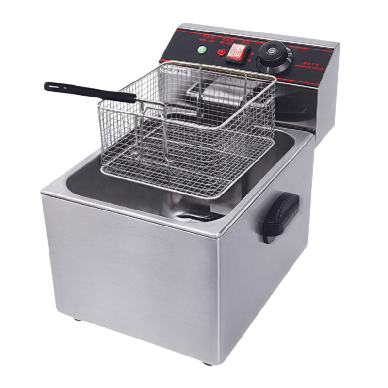 CE Sertifikalı 6L 8L 12L 16L Ç - Commercial Deep Fryer Double Tank 12L incelemesi ve fiyatı