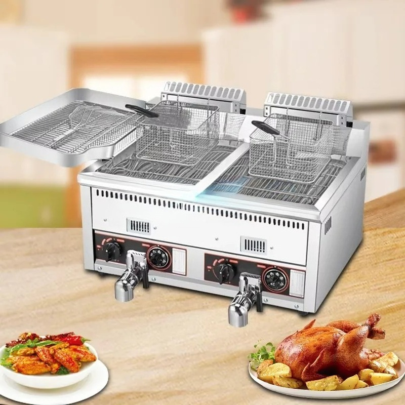 12L+12L Çok Satan Patates Cips - Commercial Gas Deep Fryer Propane incelemesi ve fiyatı