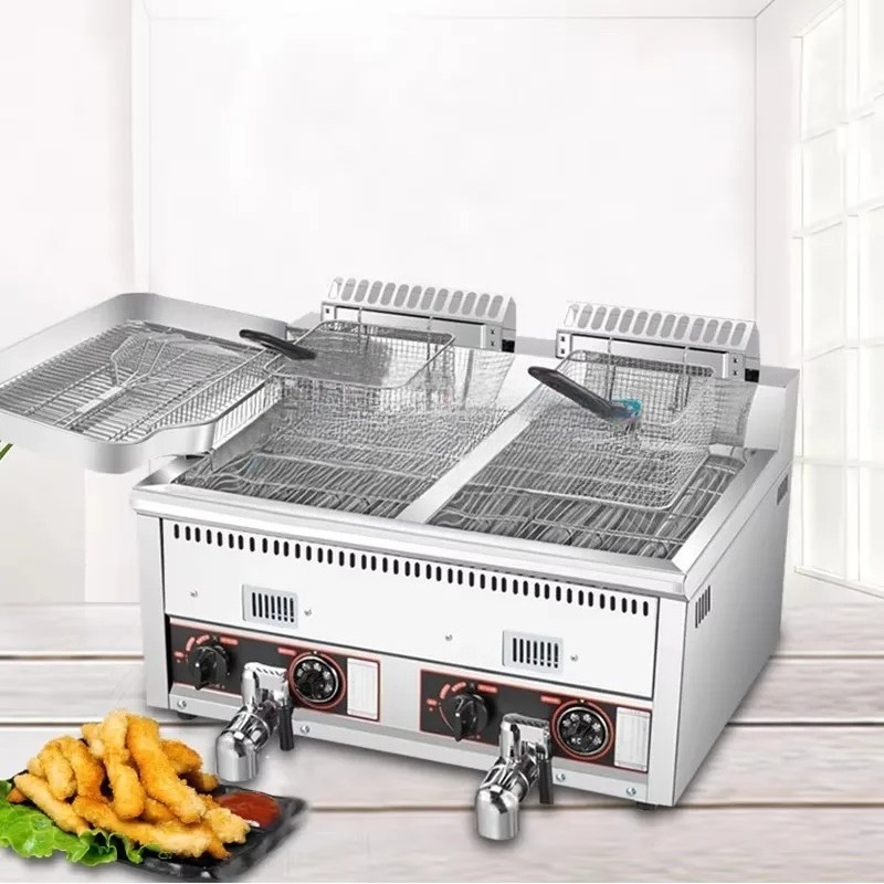12L+12L Çok Satan Patates Cips - Commercial Gas Deep Fryer Propane incelemesi ve fiyatı