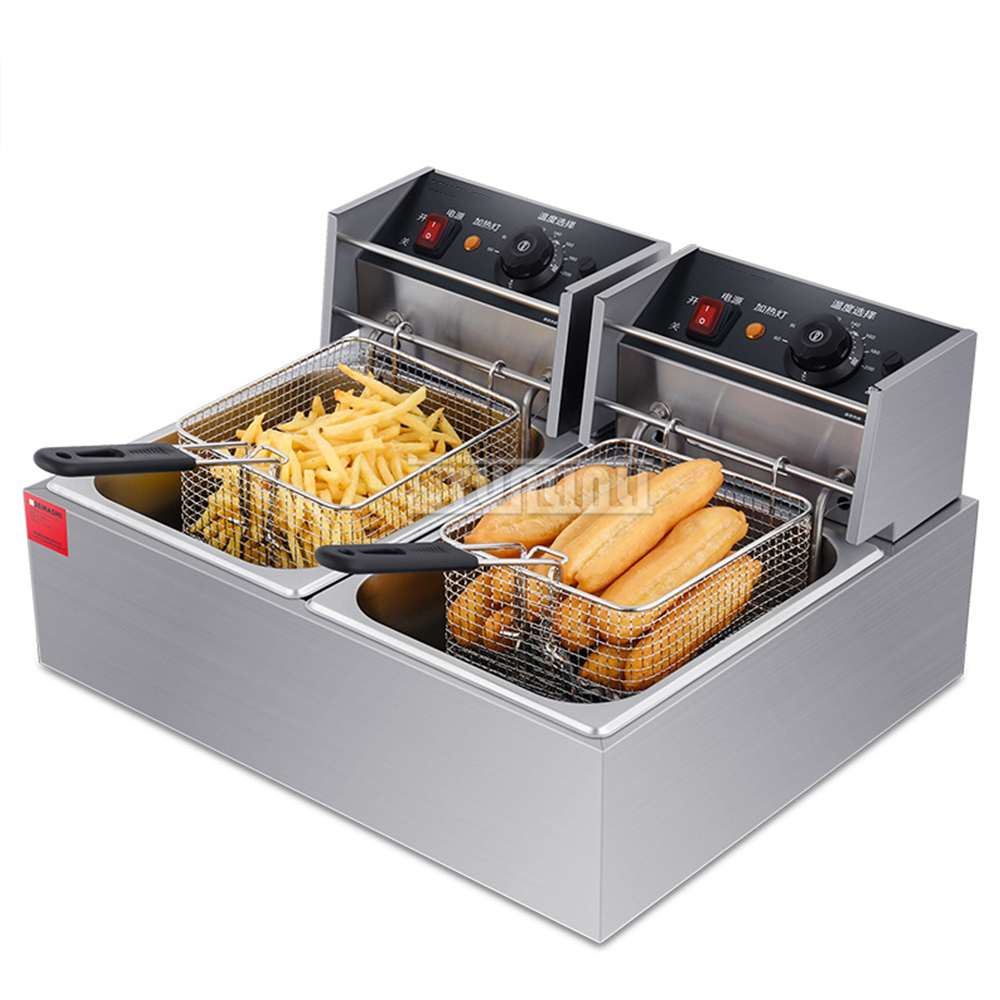 20L Çift Fritöz Paslanmaz Çeli - Electric Fryer Commercial 20L incelemesi ve fiyatı