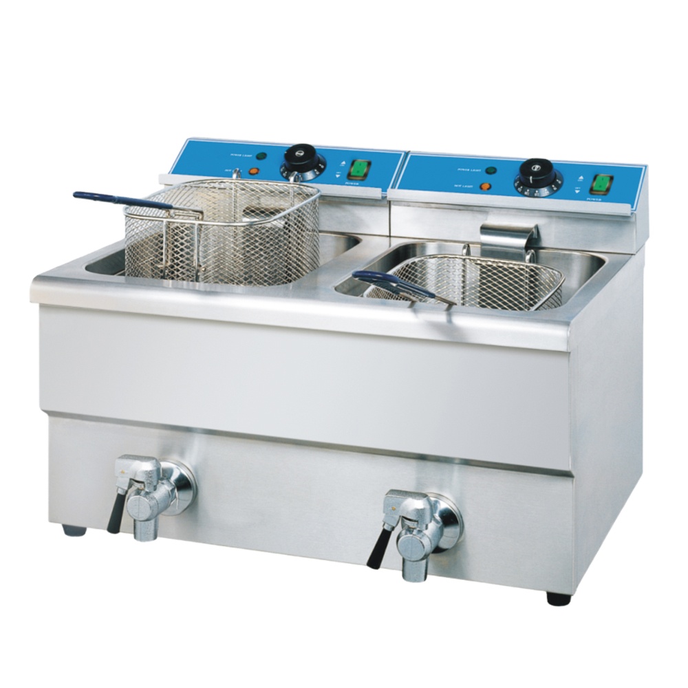 Sıcak Satış Endüstriyel Çift B - Commercial Deep Fryer Double Tank 12L incelemesi ve fiyatı
