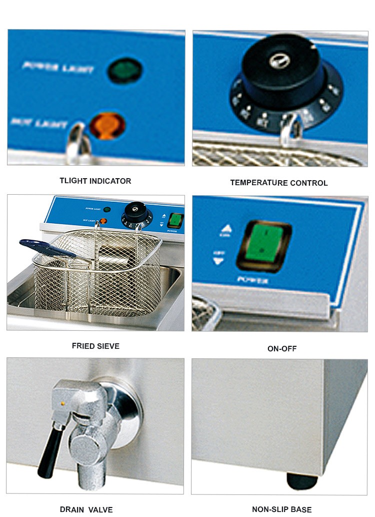Sıcak Satış Endüstriyel Çift B - Commercial Deep Fryer Double Tank 12L incelemesi ve fiyatı