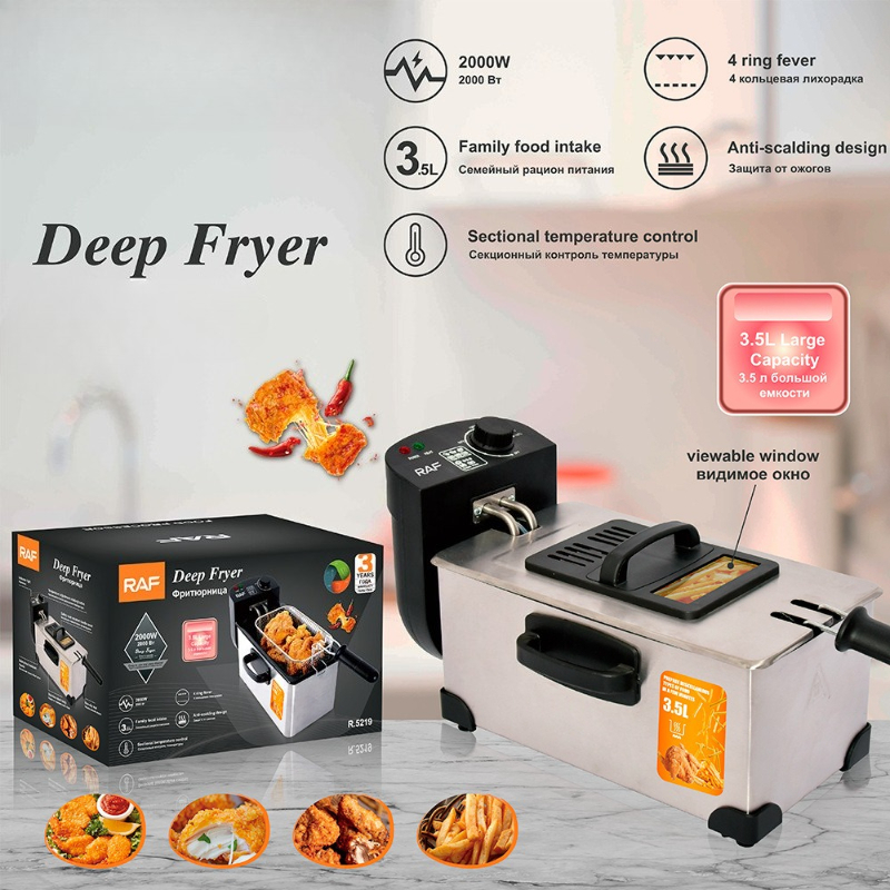AB/İngiltere Elektrikli Fritöz - Countertop Deep Fryer With Timer incelemesi ve fiyatı