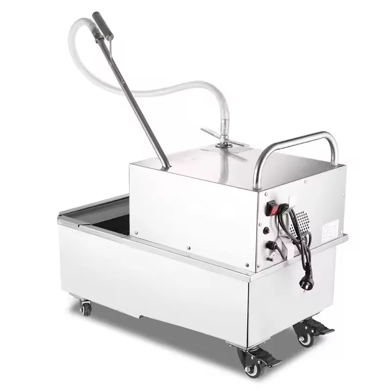 YWM Sertifikalı Ticari 48L Pas - Fryer Oil Filtration Machine incelemesi ve fiyatı