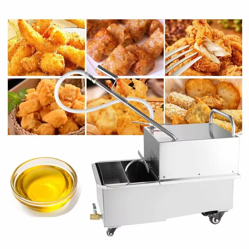 YWM Sertifikalı Ticari 48L Pas - Fryer Oil Filtration Machine incelemesi ve fiyatı