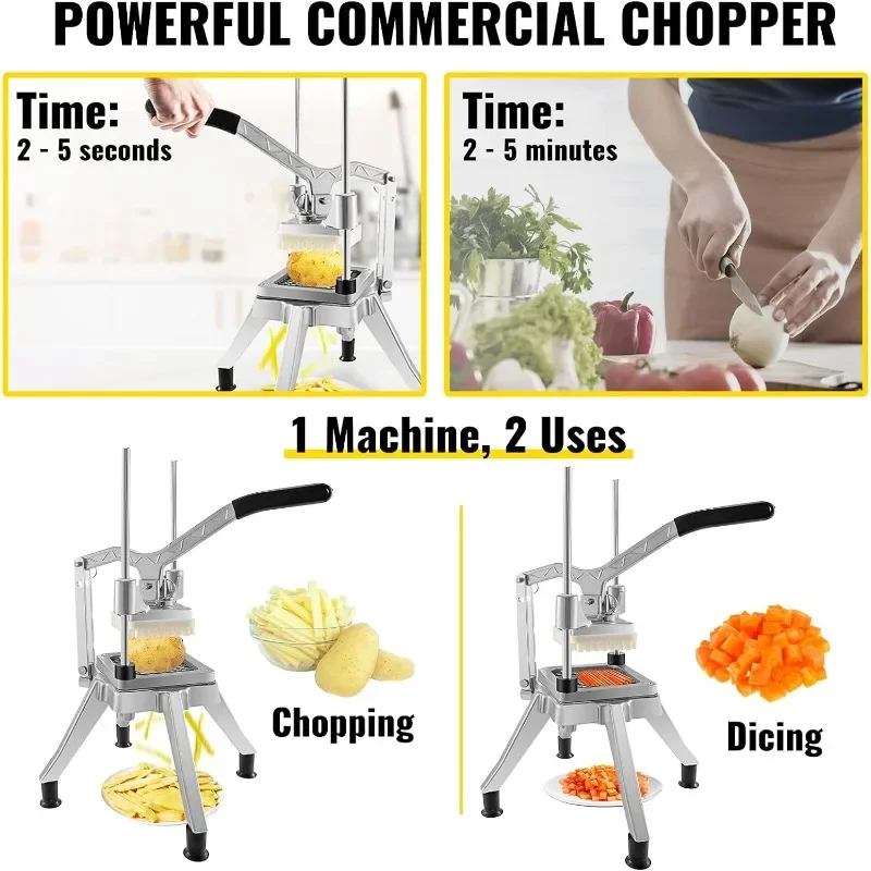 Ticari Sebze Doğrayıcı 4 Yedek - Commercial French Fry Cutter incelemesi ve fiyatı