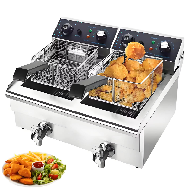 Ticari Elektrikli Çift Fritöz  - Electric Fryer Commercial 20L incelemesi ve fiyatı