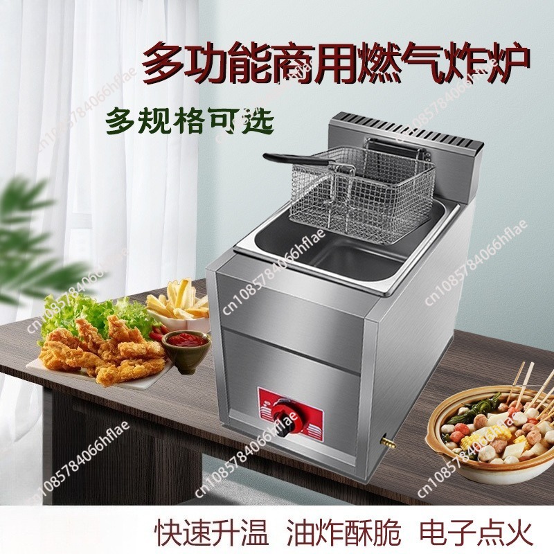 8L Sepetli ve Kapaklı Ticari L - Commercial Gas Deep Fryer Propane incelemesi ve fiyatı
