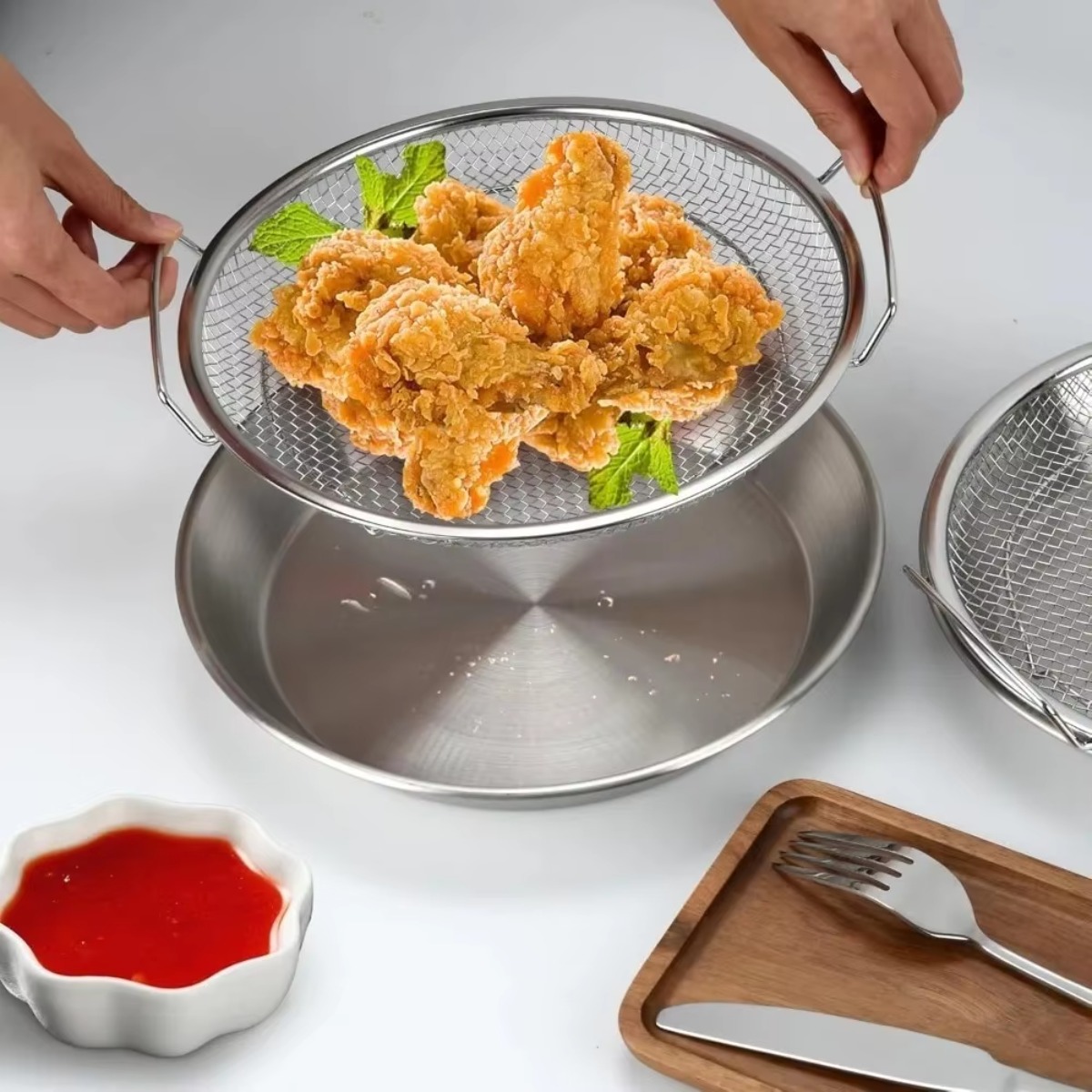 1 Adet Air Fryer Paslanmaz Çel - Fryer Oil Filtration Machine incelemesi ve fiyatı