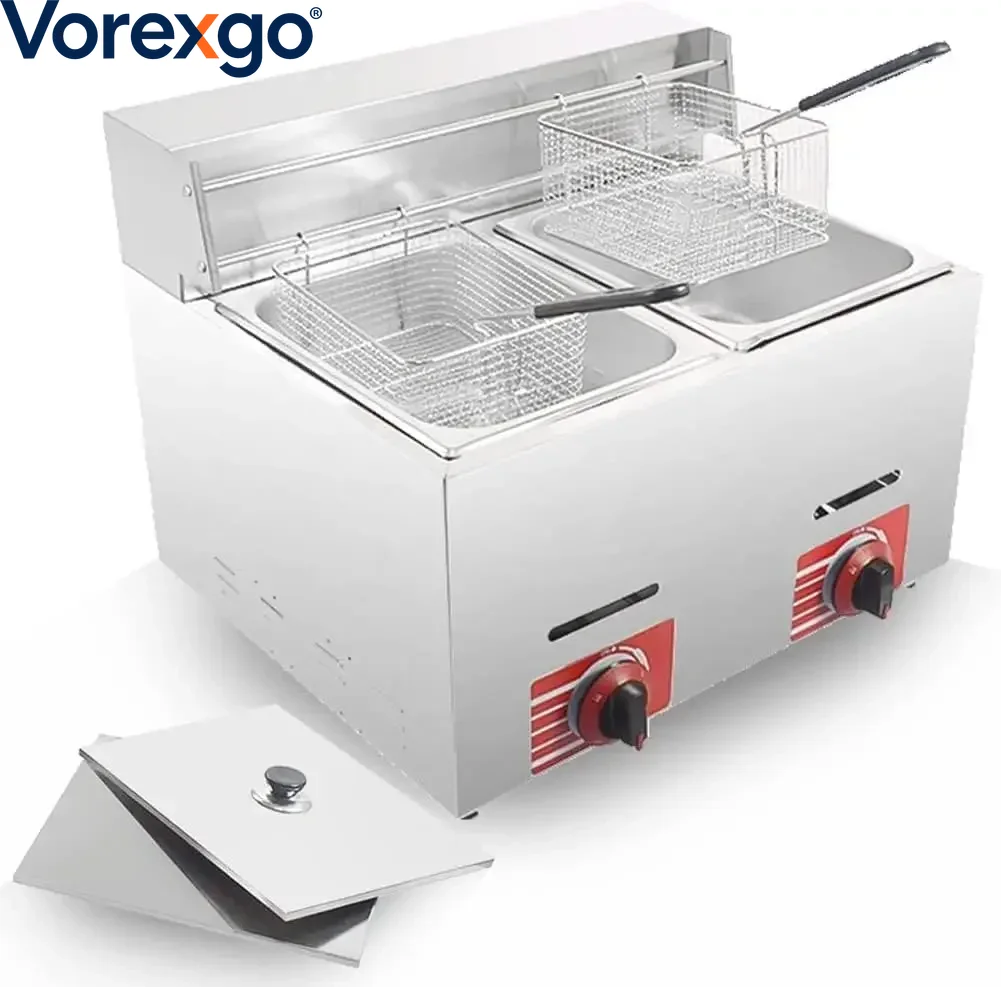 8 Litrelik Sepet ve Kapaklı, P - Commercial Gas Deep Fryer Propane incelemesi ve fiyatı